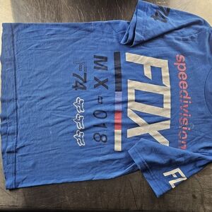 FOX Racing Blue Speed Division Tee